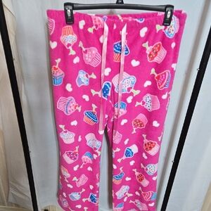 Women's Pink Cupcake Pajama Bottoms